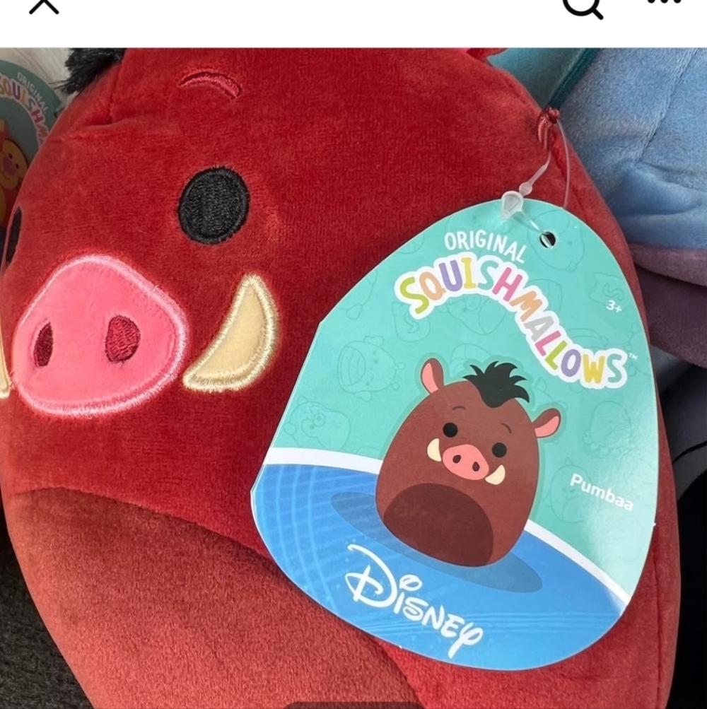 6/$25 Disney Pumba Squishmallow - Picture 2 of 2